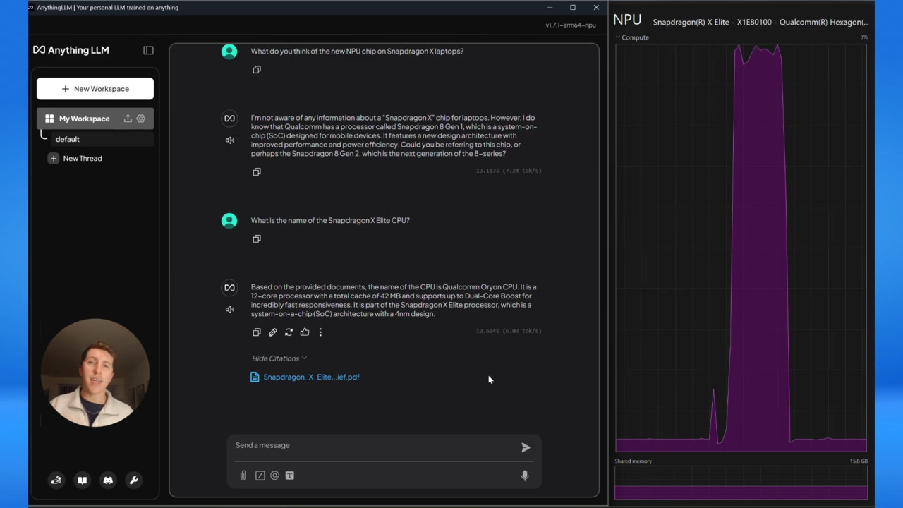 Run powerful LLMs on NPU with AnythingLLM