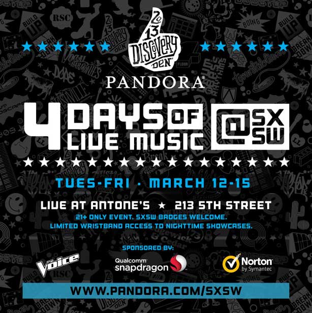 Pandora SXSW Discovery Den