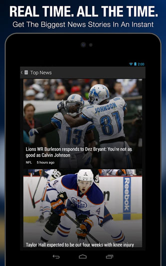 The Score mobile app