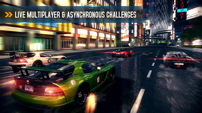 asphalt 8 mobile gaming app