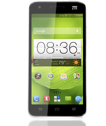 ZTE Grand S smartphone with Qualcomm Snapdragon processor