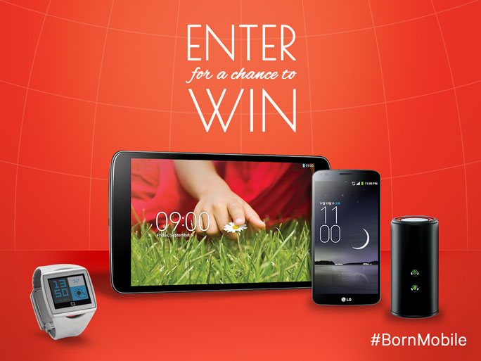 Qualcomm #BornMobile sweepstakes at MWC