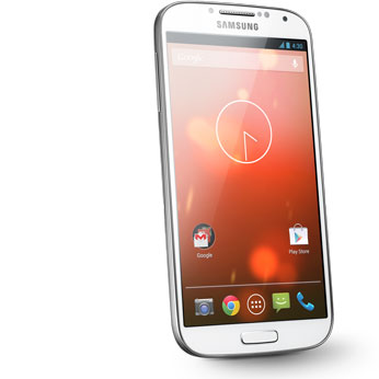 Samsung Galaxy S4 Google Play edition powered by Snapdragon processors